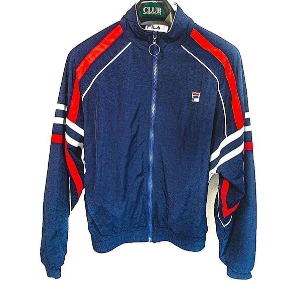 NWOT FILA Women’s Zip Track Jacket Windbreaker Sz M - Picture 1 of 11